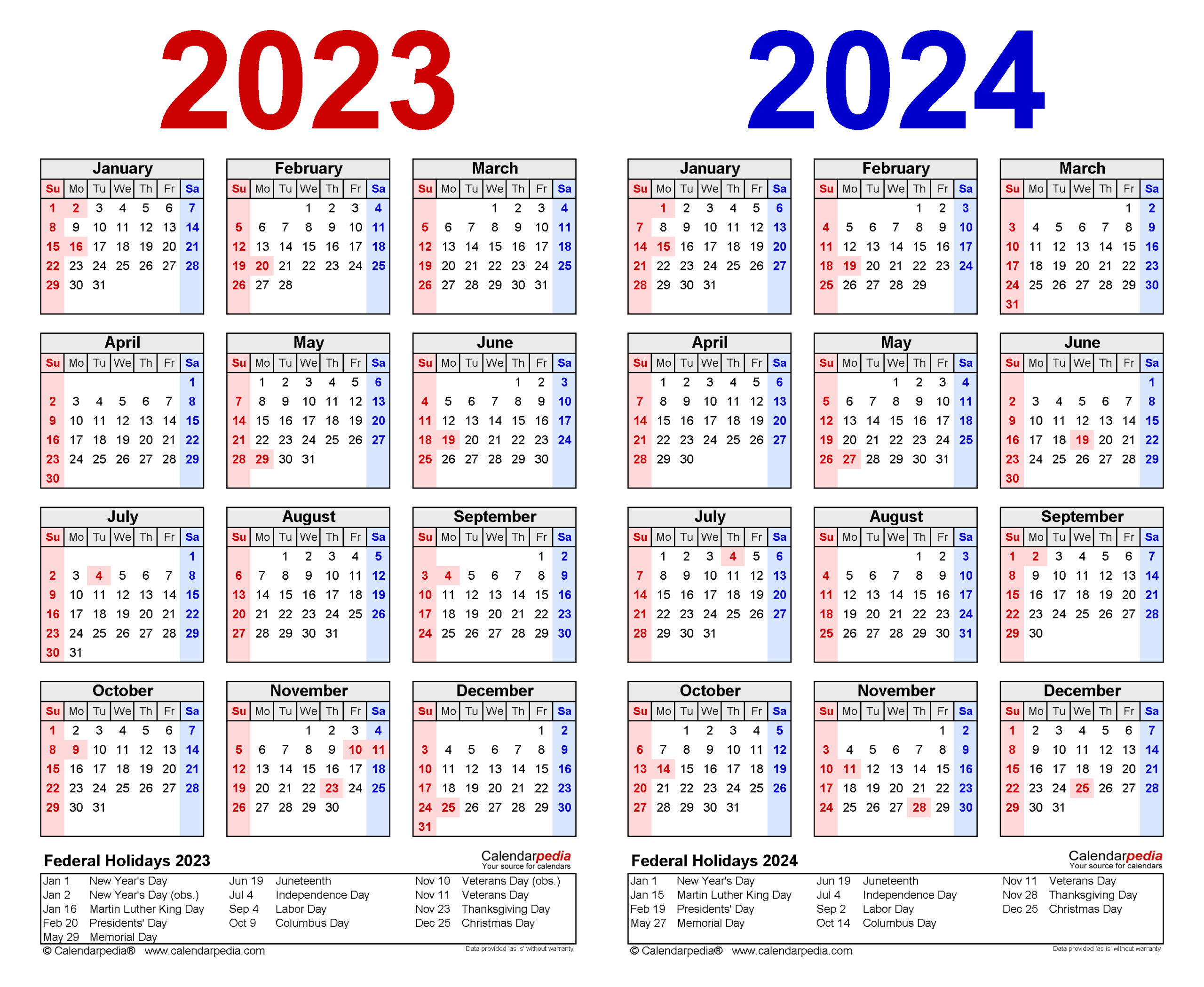 2023-2024 Two Year Calendar - Free Printable Pdf Templates pertaining to 24 Month Calendar Printable