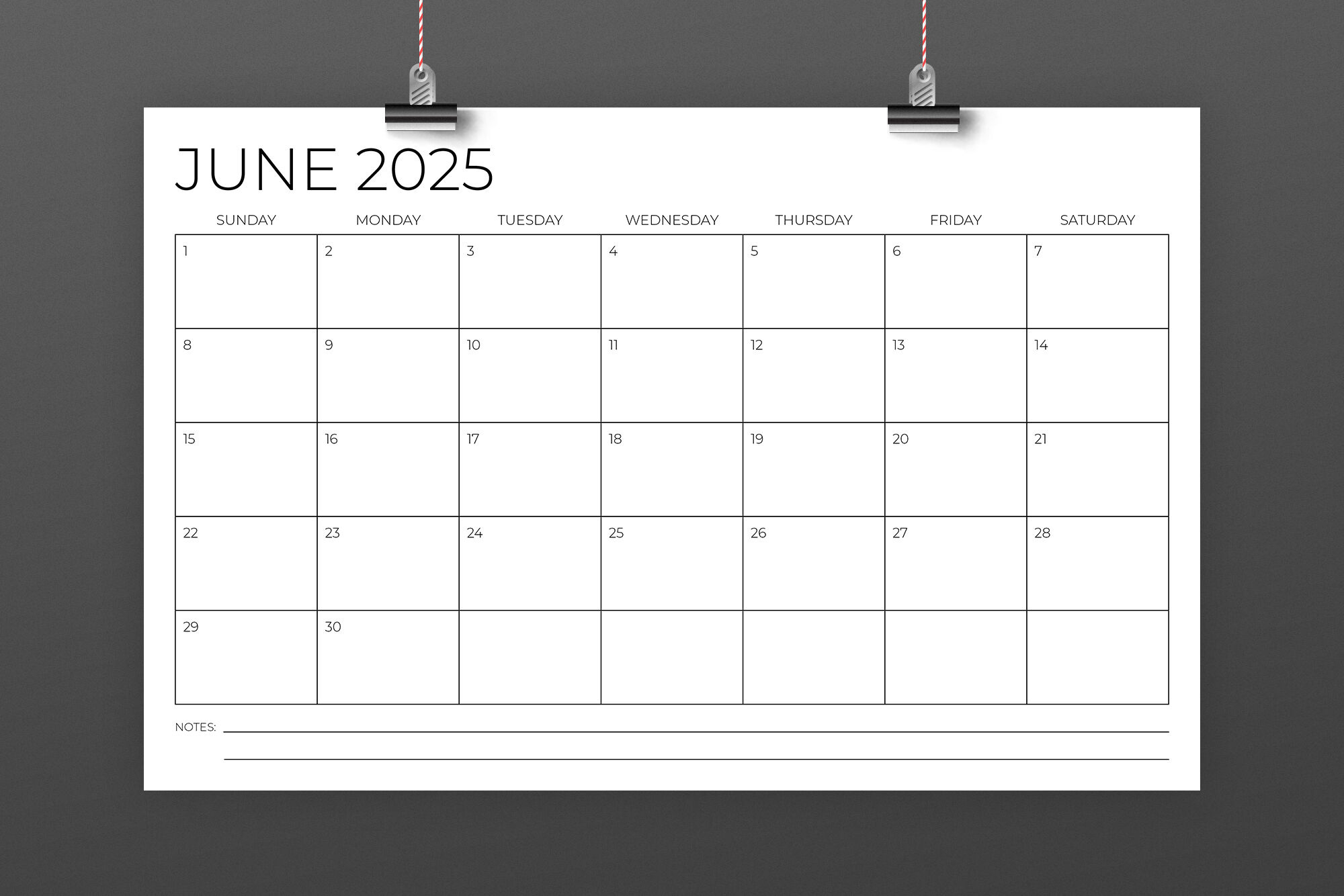 2025 11X17 Calendar Templaterunning With Foxes | Thehungryjpeg pertaining to 11X17 Blank Printable Calendar 2025