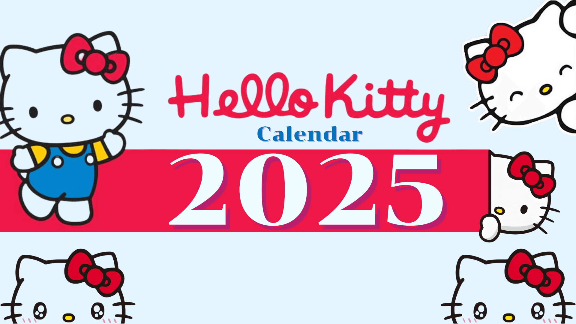 2025 - Calendar - Hello Kitty - Template -Kjc.creativedesigns pertaining to Free Printable Monthly Calendar 2025 Hello Kitty