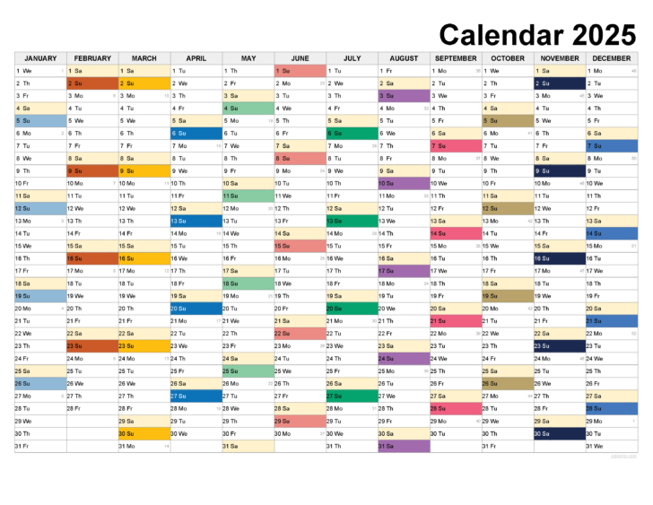 Printable 90 Day Calendar 2025