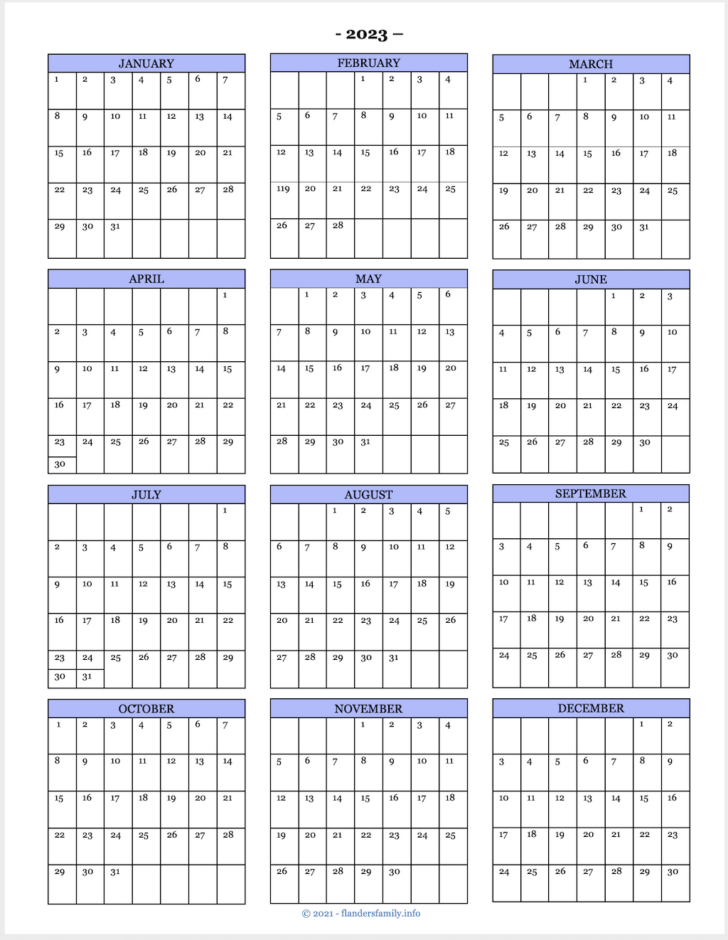 Mini 2025 Calendar Printable