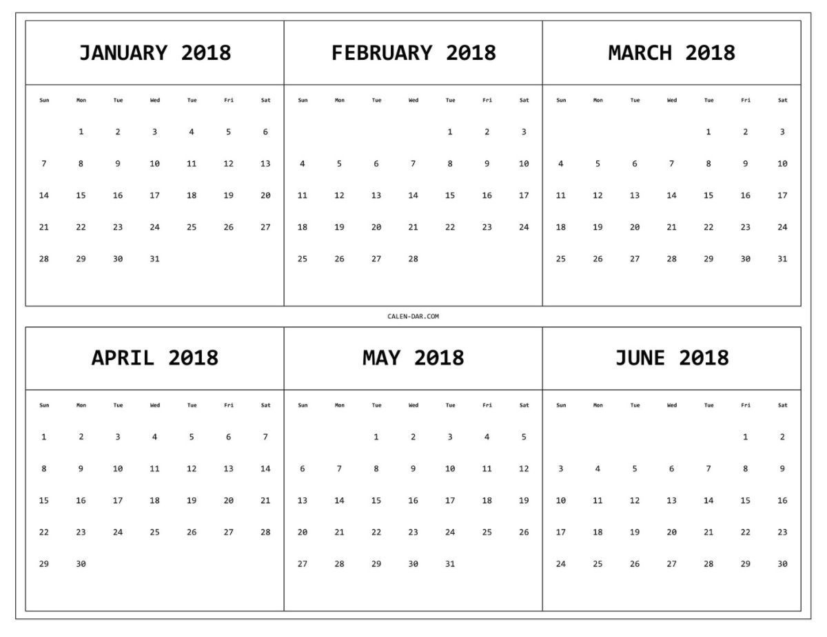 6 Month Free Printable Calendar – Printable Blank Calendar Template pertaining to 6 Month Printable Calendar