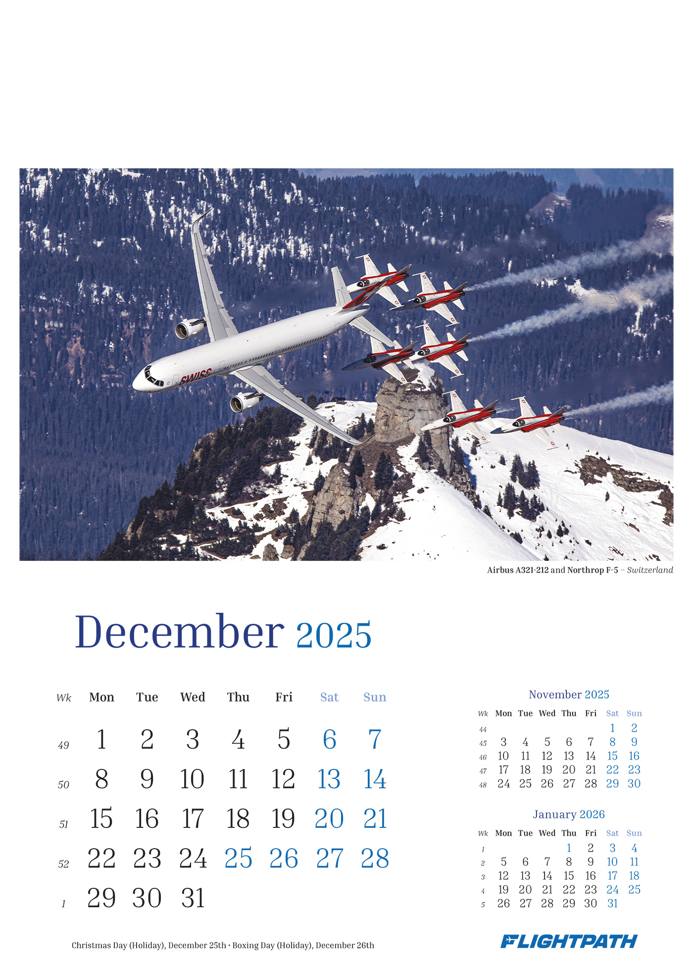 Ab Calendars -Sea, Air And Land - Flightpath : Take To The inside Northrop Grumman Holiday Calendar 2025 Printable