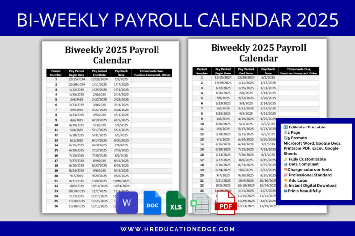 Federal Pay Period Calendar For 2025 Printable