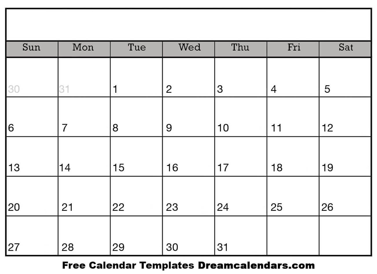 Blank Calendar - Printable Blank Calendar 2024 within Blank 31 Day Calendar 2025 Printable