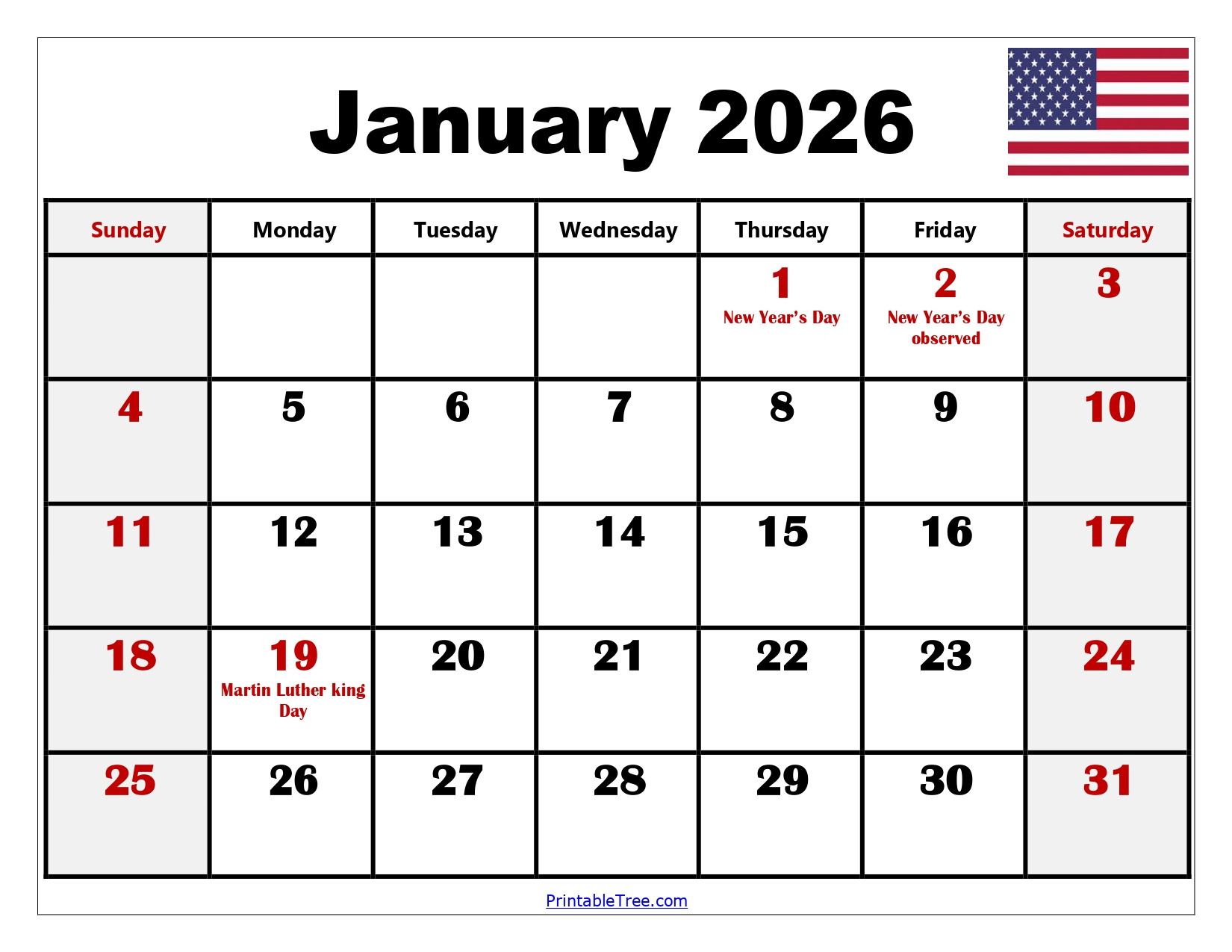 Blank January 2026 Calendar Printable Pdf Templates pertaining to Free Printable January 2026 Calendar