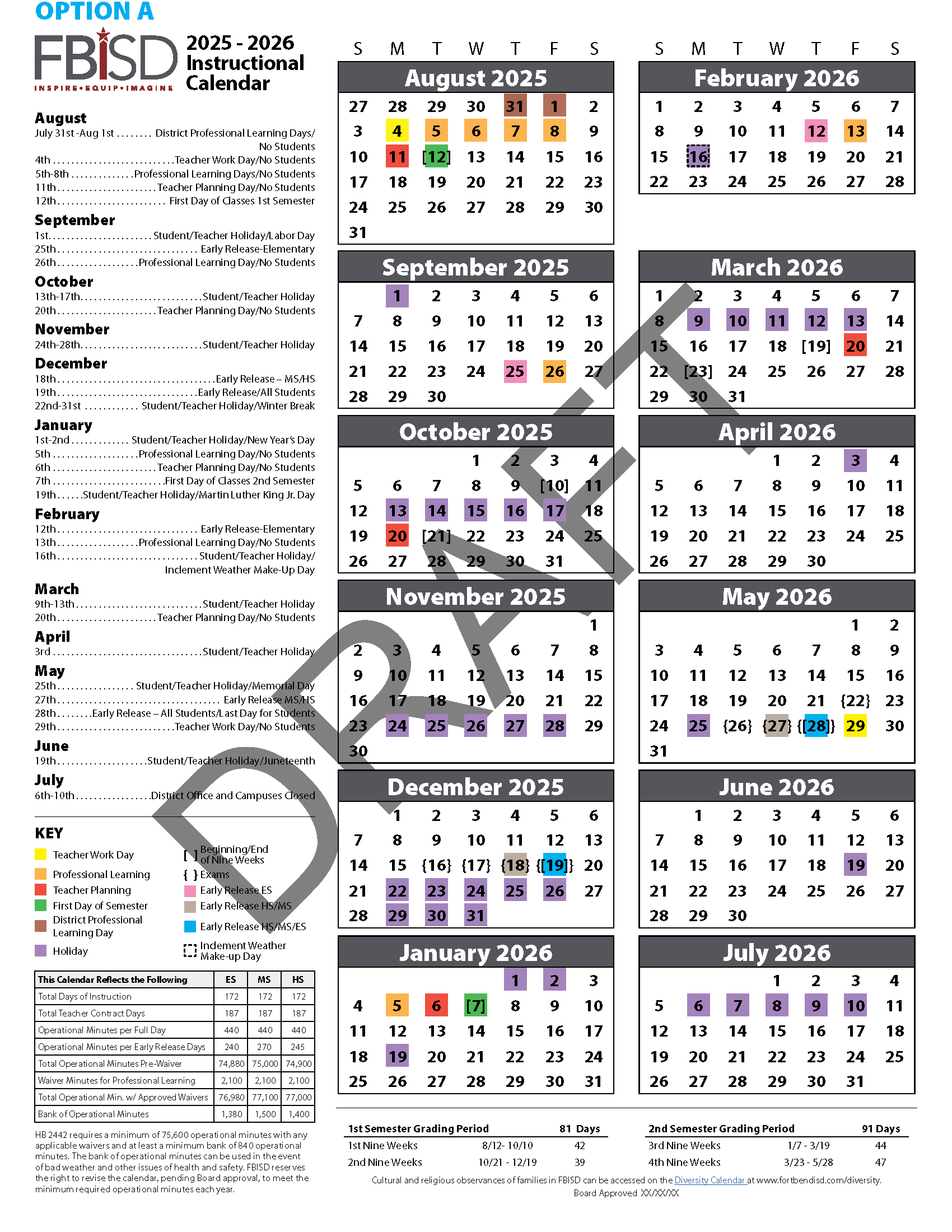 Calendar Options / 2025-2026 School Calendar Options with regard to Mizzou Spring 2026 Calendar Printable