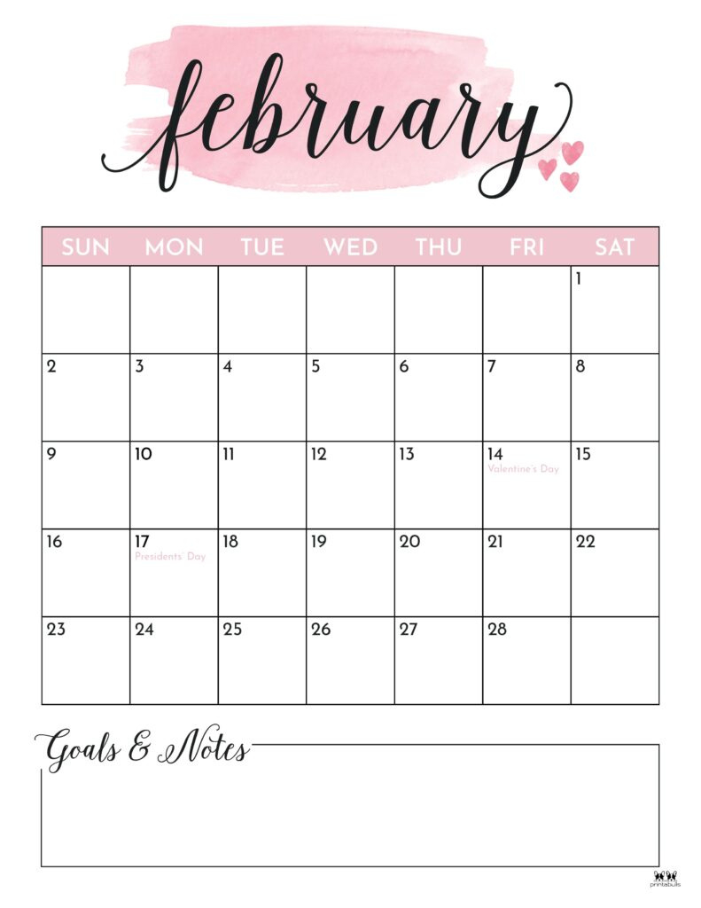 February 2025 Calendars - 107 Free Printables | Printabulls pertaining to Free Printable Calendar 2025 For February