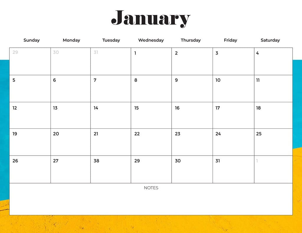 Free 2025 Calendars — 80 Beautiful &amp;amp; Printable Options For You! for 2025 Calendar Pages Printable Free