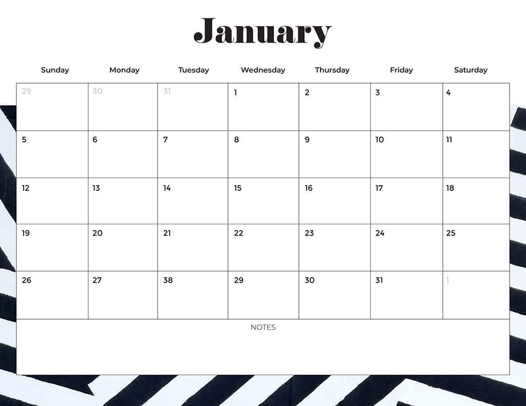 Free 2025 Calendars — 80 Beautiful &amp;amp; Printable Options For You! intended for 1 Month Calendar 2025 Printable