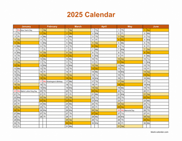 Free Printable Calendar 2025 Monthly Blank