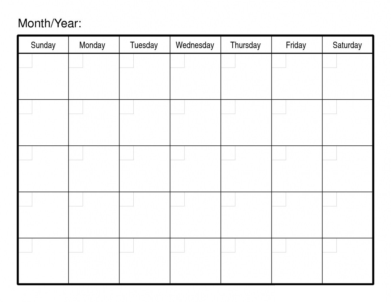 Free Printable 30 Day Calendar in 30 Day Calendar Printable Free