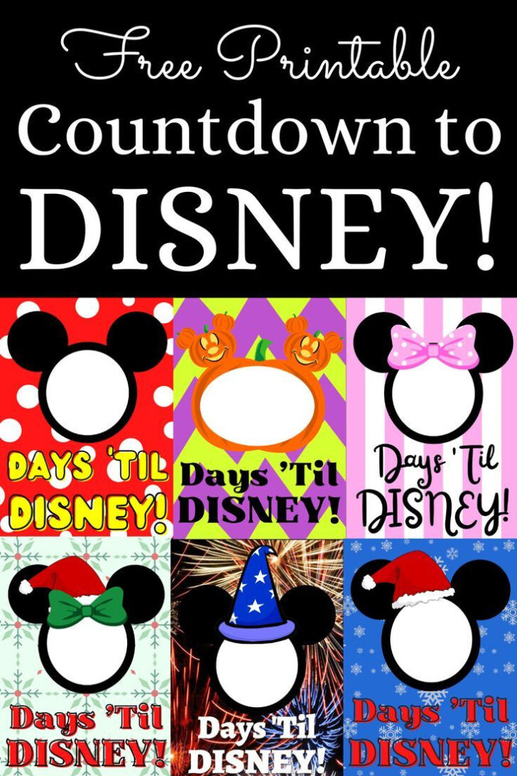 Disney Printable Countdown Calendar 2025