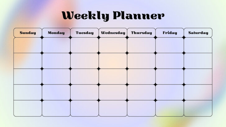 4 Week Printable Calendar