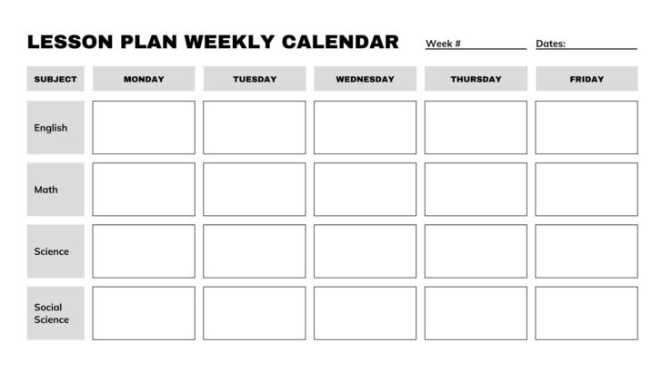 3 Week Printable Calendar