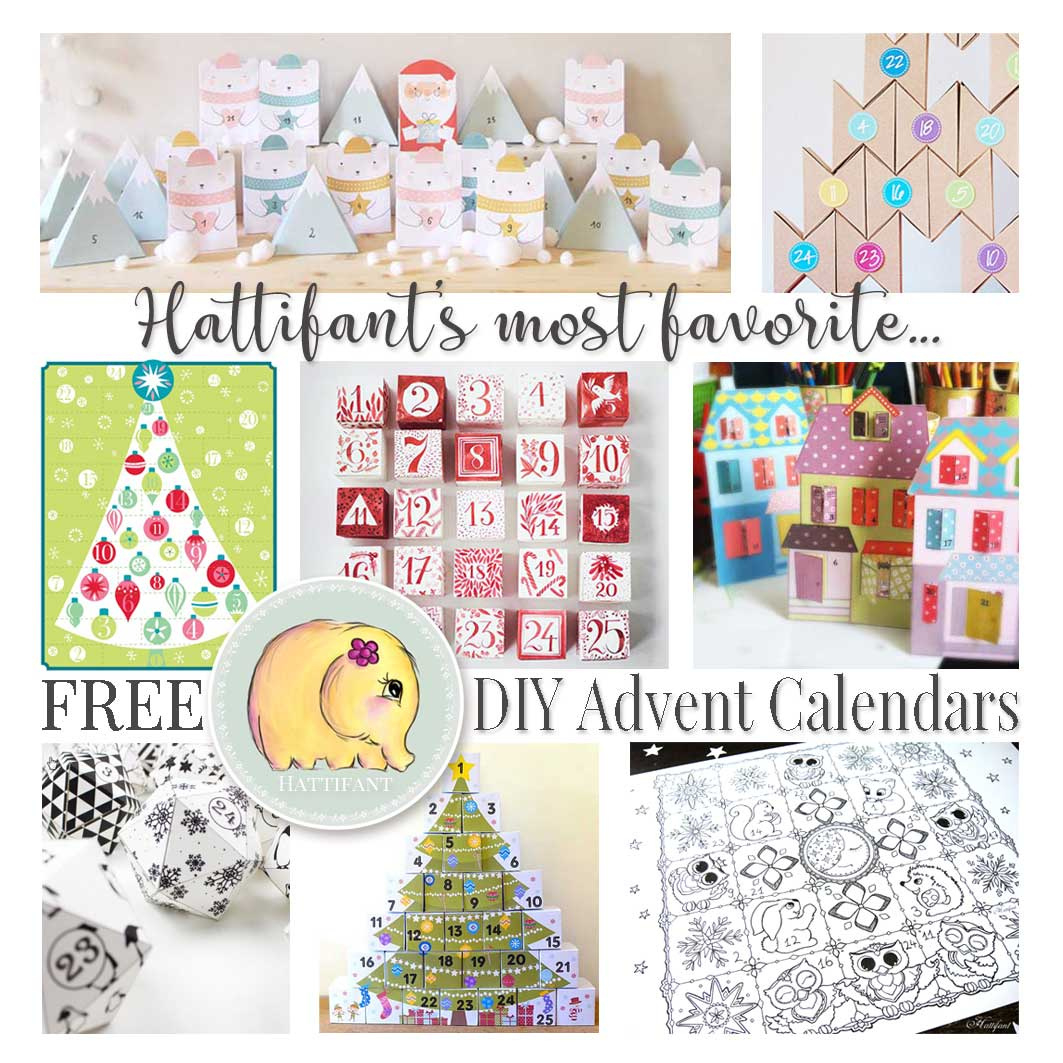 Hattifant&amp;#039;S Favorite Free Advent Calendars To Diy - Hattifant throughout Printable Reverse Advent Calendar 2025 Template