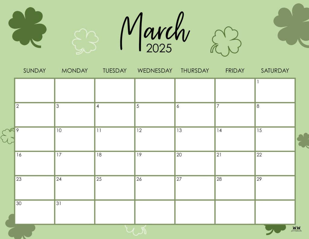 March 2025 Calendars - 107 Free Printables | Printabulls pertaining to Free March 2025 Calendar Printable