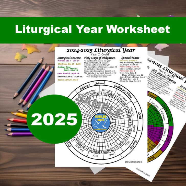 Protestant Liturgical Calendar 2025 Printable