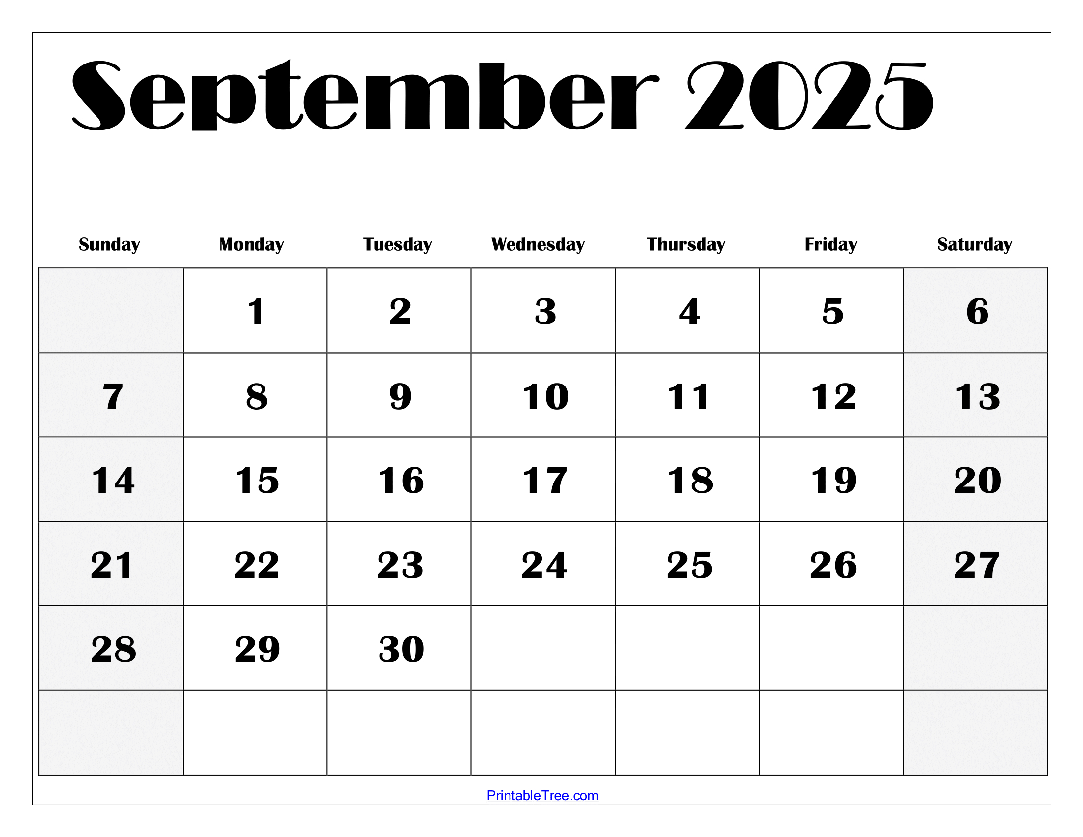 September 2025 Calendar Printable Pdf Template With Holidays regarding Sept Printable Calendar 2025