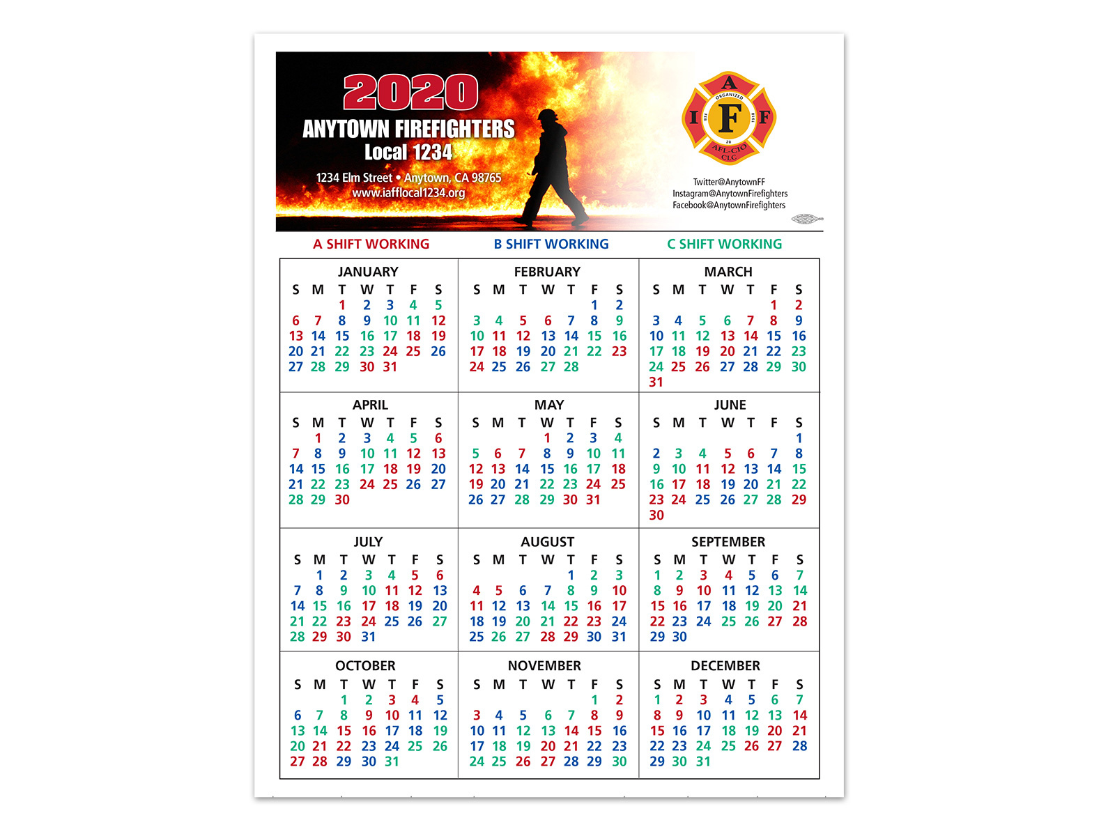 Shift Calendars — Firefighters Print &amp;amp; Design intended for 2025 Firefighter Shift Calendar Printable