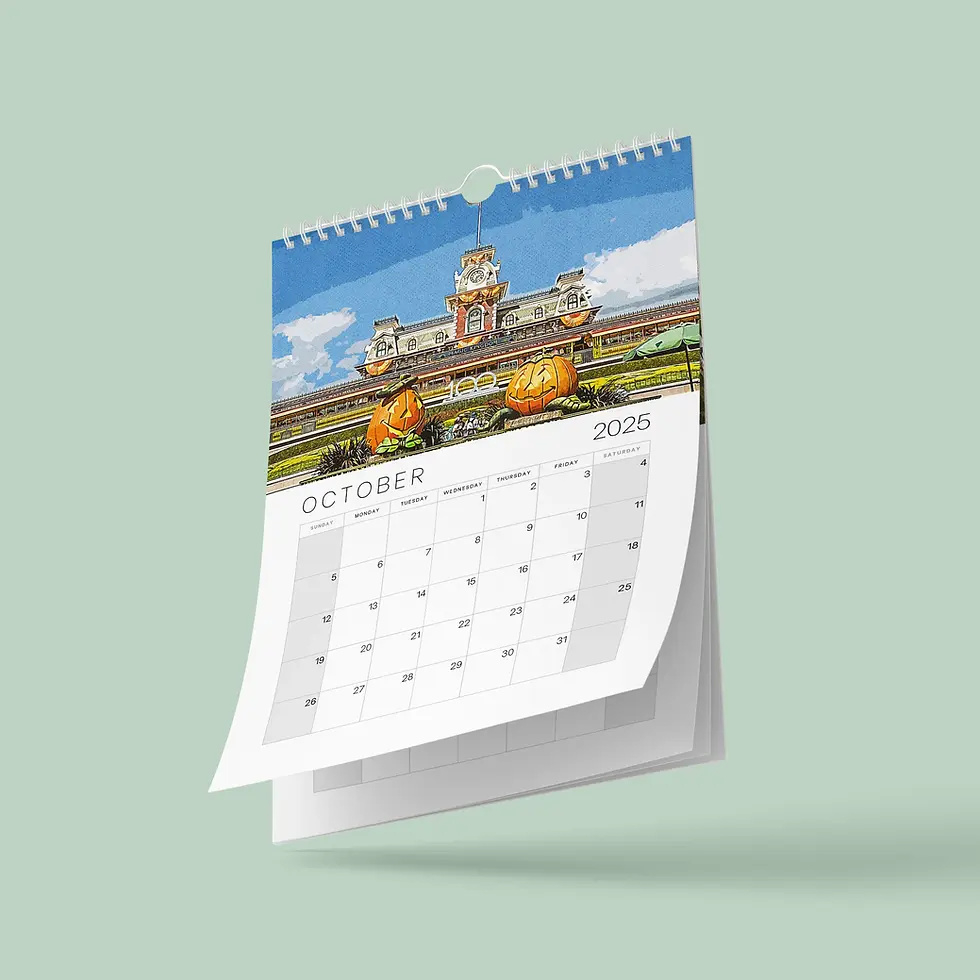 Walt Disney World Retro Calendar 2025 | Happy Place Print pertaining to Disney Printable Calendar 2025